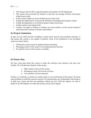 System Thesis Example Project thesis management_system_in_context_of_iiuc | PDF
