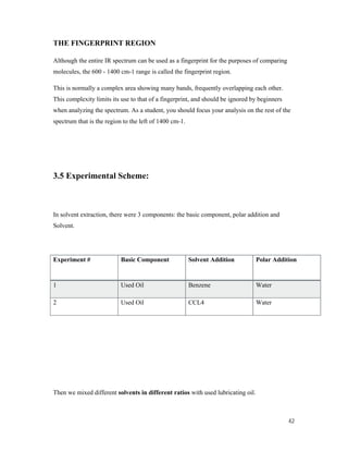 Project thesis Refining of used motor oil using Solvent Extraction | PDF
