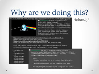 Why are we doing this?
4chan/g/
 