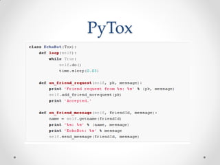 PyTox
 