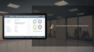 Visual representation of overall project status
 
