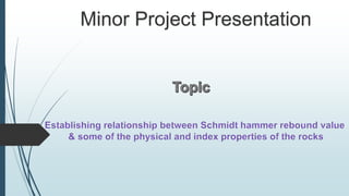 Minor Project Presentation
 