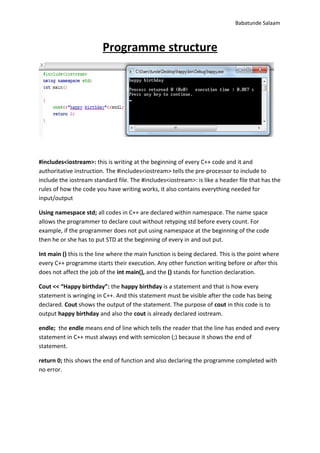 Project two c++ tutorial | DOC | Programming Languages | Computing