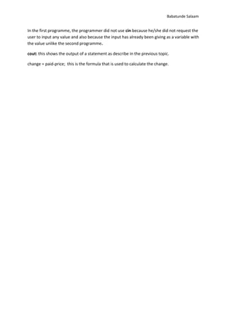 Project two c++ tutorial | DOC