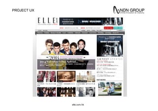 PROJECT UX
elle.com.hk
 