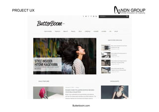 PROJECT UX
Butterboom.com
 