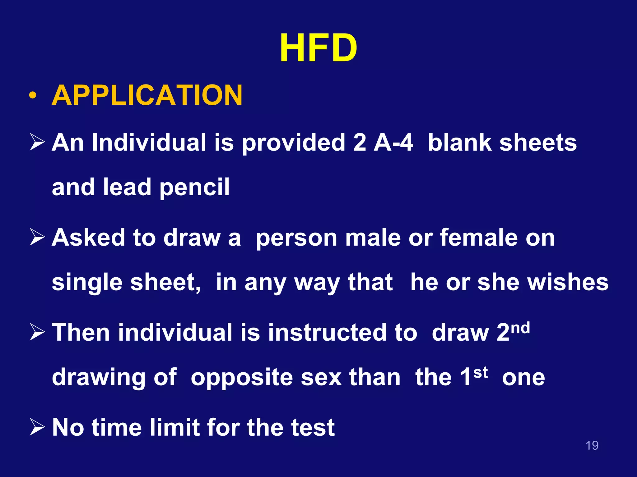Protective Test - HFD- Personality Analysis | PPT