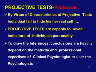 Proectıve Test Protective Test - HFD- Personality Analysis | PPT