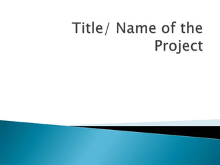 Project wall template