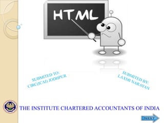 THE INSTITUTE CHARTERED ACCOUNTANTS OF INDIA
 