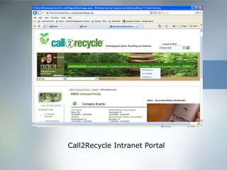 Call2Recycle Intranet Portal 