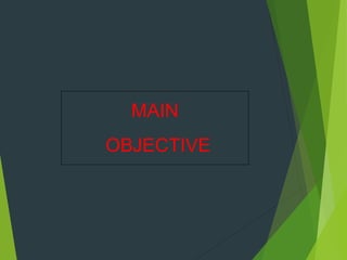 MAIN
OBJECTIVE
 