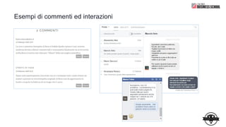 Esempi di commenti ed interazioni
:
 