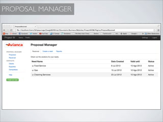 PROPOSAL MANAGER
 