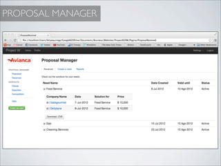 PROPOSAL MANAGER
 