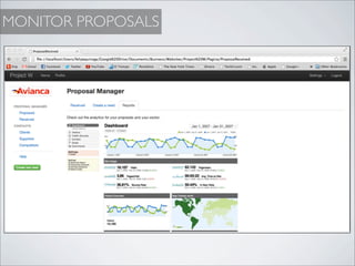 MONITOR PROPOSALS
 
