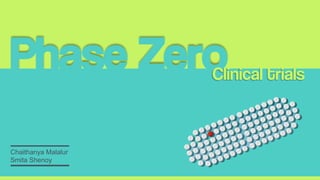 Phase Zero
Chaithanya Malalur
Clinical trials
Smita Shenoy
 