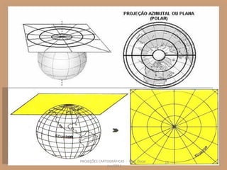 PROJEÇÕES CARTOGRÁFICAS - Prof. Oscar   13
              Jun/2011
 