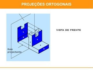 PROJEÇÕES ORTOGONAIS
               PROJEÇÕES ORTOGONAIS




             VISTA DE FRENTE
 