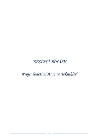 BEŞİNCİ BÖLÜM

Proje Yönetimi Araç ve Teknikleri




               47 
 