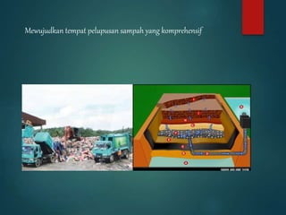 Mewujudkan tempat pelupusan sampah yang komprehensif
 