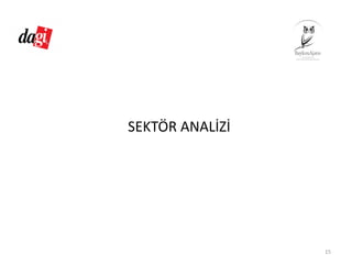 SEKTÖR ANALİZİ
15
 