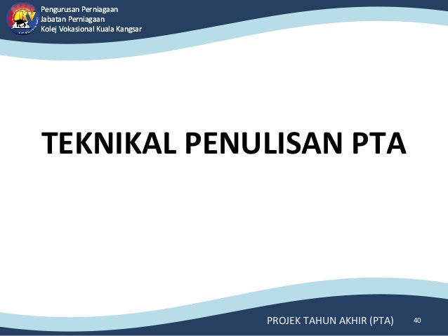 Projek Tahun Akhir Pta Ppn Kvkk