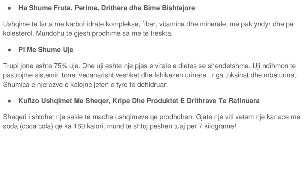 Projekt biologjie:Ushqimi dhe shendeti.