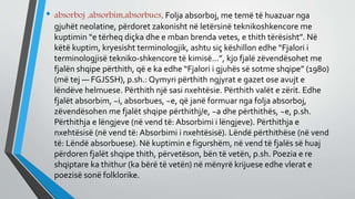 Absorbimi Pastrimi i gjuhes shqipe | PPTX