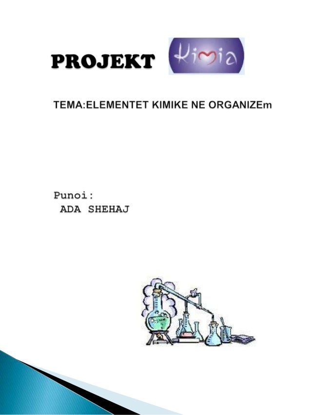 Elementet Kimike Ne Organizmin E Njeriut
