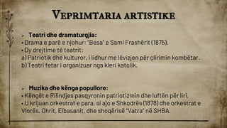 Letersia e Rilindjes Kombetare Prezantim | PDF