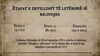 Letersia e Rilindjes Kombetare Prezantim | PDF