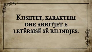 Letersia e Rilindjes Kombetare Prezantim | PDF