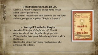 Letersia e Rilindjes Kombetare Prezantim | PDF