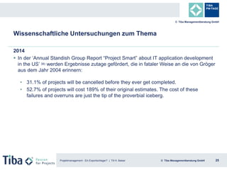 Projektmanagement - Ein Exportschlager? | Till H. Balser 25© Tiba Managementberatung GmbH
© Tiba Managementberatung GmbH
2...