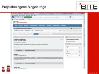 Projektbezogene Blogeinträge




                               www.b-ite.de
 