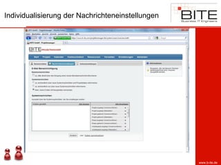 Individualisierung der Nachrichteneinstellungen




                                                  www.b-ite.de
 