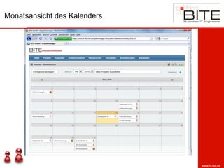 Monatsansicht des Kalenders
www.b-ite.de