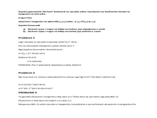 Projekt matematik derivatet 