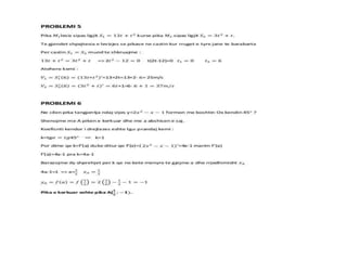 Projekt matematik derivatet 
