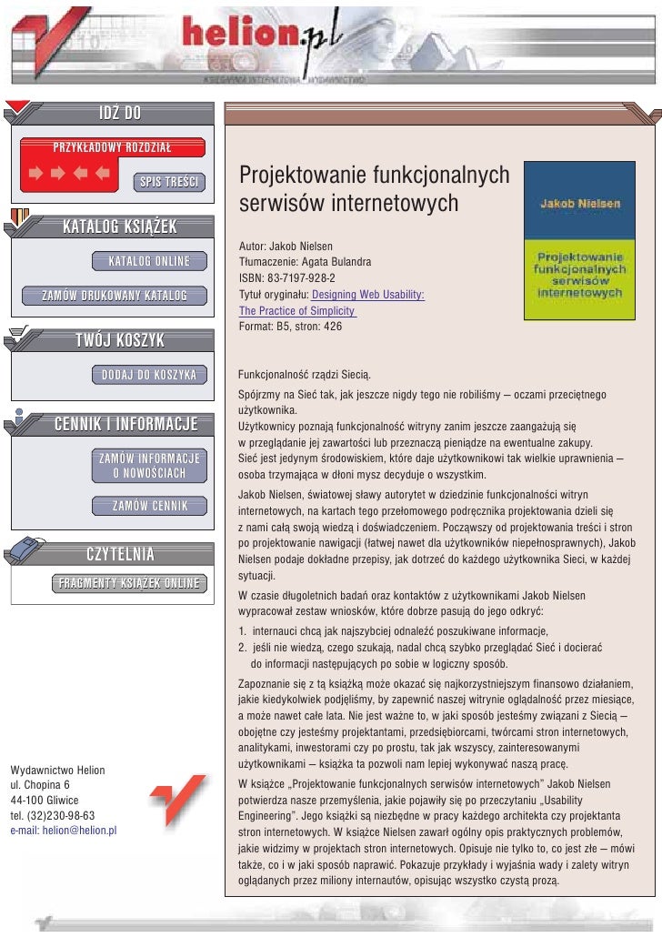 Projektowanie Funkcjonalnych Serwisów Internetowych