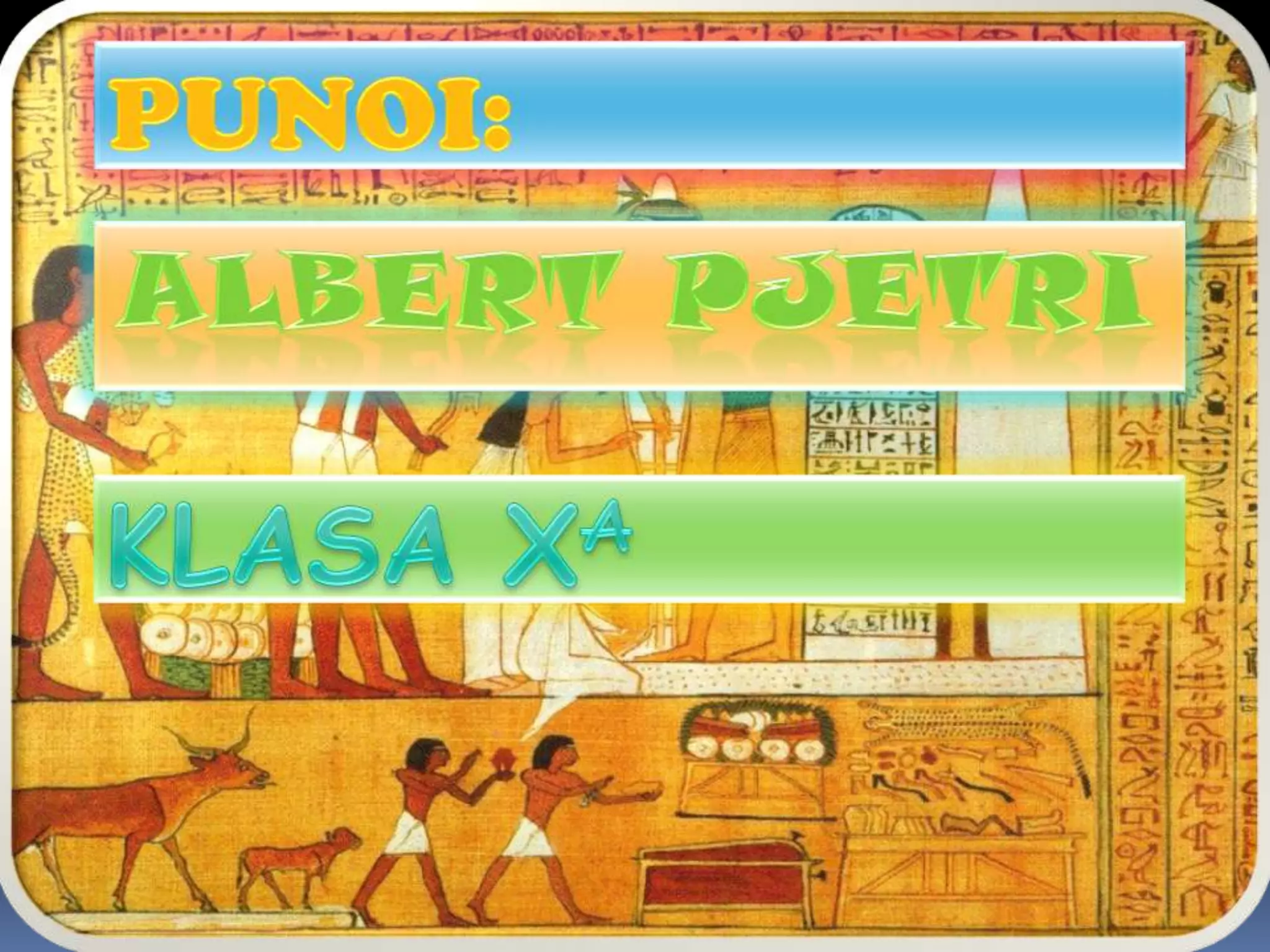 Piramidat e Egjiptit dhe Enigmat e tyre- Projekt