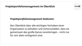 Projektportfoliomanagement im Überblick.pptx