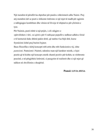 Letërsia e Rilindjes Kombëtare Libër Belsh | PDF