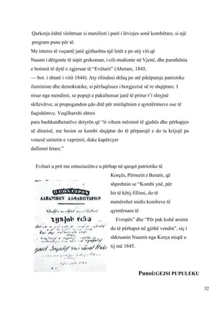 Letërsia e Rilindjes Kombëtare Libër Belsh | PDF
