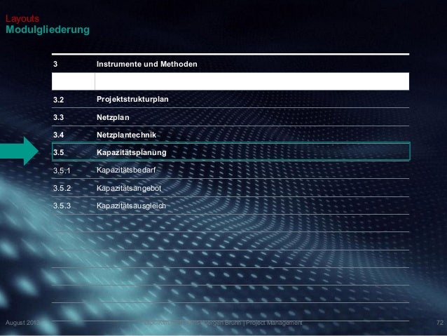 Projektstrukturplan - Netzplantechnik