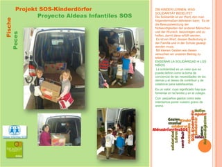 Fische
Peces

Projekt SOS-Kinderdörfer
Proyecto Aldeas Infantiles SOS

DIE KINDER LERNEN, WAS
SOLIDARITÄT BEDEUTET
Die Sol...