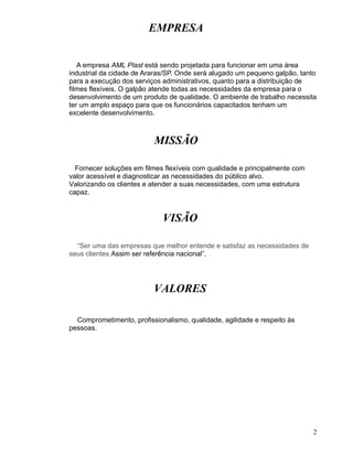 Projeção Da Empresa