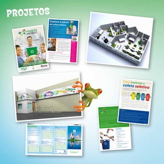 P r O J e TO S
       Logotipo
                                 Conceito
                                                                                  - Transfor
                                                                                                                    mação



                                                                                                                                                                                                      O passo-a-passo
                                                                                                                                                                                                    da coleta seletiva
                                                                                                                                                                                                        Para quem mora em casa
                                                                                                                                                                                                   1º Separe o lixo corretame
                                                                                                                                                                                                                                 nte
                                                                                                                                                                                                   2º O recolhimento é feito
                                                                                                                                                                                                                                de porta
                                                                                                                                                                                                       das concessionárias Ecourbis em porta pelos caminhões
                                                                                                                                                                                                       prefeitura                        e Loga, contratadas pela
                                                                                                                                                                                                   3º Para que um destes caminhões
                                                                                                                                                                                                      é preciso ligar para os números recolha o seu lixo reciclável
                                                                                                                                                                                                                                        3328.2888 e 3328.2836
                                                                                                                                                                                                  4º Se a sua rua já está em
                                                                                                                                                                                                                                um
                                                                                                                                                                                                      empresas, o recolhimen dos trajetos estabelecidos pelas
                                                                                                                                                                                                      contrário, a solicitação to pode começar a ser feito. Caso
                                                                                                                                                                                                      algumas semanas.          de inclusão na rota pode
                                                                                                                                                                                                                                                             demorar
                                                                                                                                                                                                  5º Uma vez cadastrado
                                                                                                                                                                                                                            , você pode
                                                                                                                                                                                                     locais apropriados. O recolhimen deixar o lixo reciclável na porta de casa,
                                                                                                                                                                                                                  rtical                 to é feito uma                          em
                                                                                                                                                                   Logo ve
                                                                                                                                                                                                     pré-estabelecidos pelas
                                                                                                                                                                                                                                 empresas. De acordo vez por semana, em horários
                                                                                                                                                                                                     funcionários sabem distinguir                        com as
                                                                                                                                                                                                                                     o lixo reciclável do comum. concessionárias, os


                                      rizontal                                                                                                                                                                                                                                Para quem mora em condom
          Logo ho                                                                                                                                                                                                                                                         1º Separe o lixo corretame
                                                                                                                                                                                                                                                                                                         nte
                                                                                                                                                                                                                                                                                                                                                                            ínio
                                                                                                                                                                                                                                                                          2º É necessário conversar
                                                                                                                                                                                                                                                                               sobre a solicitação do   com outros condôminos                                                             DICAS DE COMO
                                                                                                                                                                                                                                                                               maioria (informe-se sobre serviço de coleta. A                                                             SEPARAR O LIXO
                                                                                                                                                                                                                                                                              necessário em seu prédio)o número de adesões                                                                PARA A COLETA
                                                                                                                                                                                                                                                                              com a instalação de contêineredeve estar de acordo
                                                                                                                                                                                                                                                                              feita pelas concessionárias          s de mil litros                                                       • Plásticos: lave-os bem
                                                                                                                                                                                                                                                                                                            da prefeitura.
                                                                                                                                                                                                                                                                         3º Uma vez decidido se                                                                                           para que não quem
                                                                                                                                                                                                                                                                                                    o condomínio vai participar
                                                                                                                                                                                                                                                                             da coleta, é preciso ligar
                                                                                                                                                                                                                                                                             e solicitar a instalação do para o telefone 156                                                              restos do produto,
                                                                                                                                                                                                                                                                             de até duas semanas.          contêiner. O prazo é                                                           principalmente no
                                                                                                                                                                                                                                                                             dentro do condomínio É necessário ter espaço
                                                                                                                                                                                                                                                                                                       para a instalação.                                                                 caso de detergentes e
                                                                                                                                                                                                                                                                        4º Segundo a prefeitura,                                                                                         xampus, que podem
                                                                                                                                                                                                                                                                                                          os
                                                                                                                                                                                                                                                                            empresas contratadas passam caminhões das
                                                                                                                                                                                                                                                                            vez por semana nos condomín       pelo menos uma                                                             di cultar a triagem e
                                                                                                                                                                                                                                                                            fazendo o recolhimen                ios cadastrados                                                          o aproveitamento do
                                                                                                                                                                                                                                                                                                       to
                                                                                                                                                                                                                                                                            depositado no contêiner. do lixo reciclável
                                                                                                                                                                                                                                                                                                                                                                                         material.
                                                                                                                                                                                           Dicas de como separar o
                                                                                                                                                                                                                                                                             lixo corretamente:                                                                                        • Vidros: lave-os bem e
                                                                                                                                                                                                                                                                                                                                                                                        retire as tampas
                                                                                                                                                                                       1º Materiais que podem
                                                                                                                                                                                                                 ser
                                                                                                                                                                                           papel, papelão e vidro. reciclados: plástico, alumínio, embalagens longa                                                                                                                    • Metais: latinhas de
                                                                                                                                                                                                                                                                        vida,
                                                                                                                                                                                       2º As embalagens devem                                                                                                                                                                           refrigerantes, cervejas
                                                                                                                                                                                                                    ser
                                                                                                                                                                                          produtos cremosos, como esvaziadas de seus conteúdos e, se armazenam
                                                                                                                                                                                                                      iogurte e leite, devem ser                                                                                                                                        e enlatados devem
                                                                                                                                                                                          ratos e insetos.                                       lavadas para evitar e atrair                                                                                                          ser amassados ou
                                                                                                                                                                                      3º Evite colocar na coleta
                                                                                                                                                                                          papéis e papelões.       materiais úmidos ou molhados,                                                                                                                                       prensados para facilitar
                                                                                                                                                                                                                                                                                                                                                                                                                  o
                                                                                                                                                                                                                                                     que podem inutilizar
                                                                                                                                                                                                                                                                                                                                                                                        armazenamento.
                                                                                                                                                                                      4º Os materiais podem
                                                                                                                                                                                                    Logotipo Conceito - Transformação


                                                                                                                                                                                                               ser colocados todos juntos,                                                                                                                                            • Papéis: podem ser
                                                                                                                                                                                                                                            numa mesma sacola.
                                                                                                                                                                            12                                                                                                                                                                                                        guardados diretamente


                                adania
                                                                                                                                                                                                                                                                                                                                                                                      em sacos plásticos.


                       ove a cid biente.
                                                                                                                                                                                                Logo horizontal
                                                                                                                                                                                                                               Logo vertical




              gem prom       am
     A recicla vação do meio
     e a preser




                                                                                                                                                                                                                                                                                                                                                                                                                                                                                                                                                        Como implan
                                                                                                                                                                                                                                                                                                                                                                                                                                                                                                                                                                    ta
                                                                                                                                                                                                                                                                                                                                                                                                                                                                                                                                                    coleta selerta
                                                                                                                                                                                                                                                                                                                                                                                                                                                                                                                                                                                                                                                     Coleta Seletiva




                                                                                                                                                                                                                                                                                                                                                                                                                                                                                                                                                 Com organiza    iva
                                                                                                                                                                                                                                                                                                                                                                                                                                                                                                                                                                 ção, planejam
                                                                                                                                                                                                                                                                                                                                                                                                                                                                                                                                                 a coleta seletiva              ento e a colabora
                                                                                                                                                                                                                                                                                                                                                                                                                                                                                                                                                                   faz sucesso entr               ção de todos,
                                                                                                                                                                                                                                                                                                                                                                                                                                                                                                                                                                                   e os moradores

                                                                                                                                                                                                                                                                                                                                                                                                                                                                                                                                               Q     ualquer cidad
                                                                                                                                                                                                                                                                                                                                                                                                                                                                                                                                                    preocupado
                                                                                                                                                                                                                                                                                                                                                                                                                                                                                                                                            os destinos
                                                                                                                                                                                                                                                                                                                                                                                                                                                                                                                                                                      ão
                                                                                                                                                                                                                                                                                                                                                                                                                                                                                                                                                                    com
                                                                                                                                                                                                                                                                                                                                                                                                                                                                                                                                                             do nosso
                                                                                                                                                                                                                                                                                                                                                                                                                                                                                                                                           planeta pode
                                                                                                                                                                                                                                                                                                                                                                                                                                                                                                                                                            se envolver
                                                                                                                                                                                                                                                                                                                                                                                                                                                                                                                                           num programa
                                                                                                                                                                                                                                                                                                                                                                                                                                                                                                                                                              de coleta
                                                                                                                                                                                                                                                                                                                                                                                                                                                                                                                                          seletiva. Se
                                                                                                                                                                                                                                                                                                                                                                                                                                                                                                                                                            você está
                                                                                                                                                                                                                                                                                                                                                                                                                                                                                    Transformação
                                                                                                                                                                                                                                                                                                                                                                                                                                                                Logotipo Conceito -
                                                                                                                                                                                                                                                                                                                                                                                                                                                                                                                                          sozinho nessa
                                                                                                                                                                                                                                                                                                                                                                                                                                                                                                                                                          empreitada,
                                                                                                                                                                                                                                                                                                                                                                                                                                                                                                                                         basta procurar
                                                                                                                                                                                                                                                                                                                                                                                                                                                                                                                                                           onde encaminhar
                                                                                                                                                                                                                                                                                                                                                                                                                                                                                                                                         Se você faz parte                       o seu lixo, o que
                                                                                                                                                                                                                                                                                                                                                                                                                                                                                                                                                              de um grupo                            é possível recicl
                                                                                                                                                                                                                                                                                                                                                                                                                                                                                                                                        outro tipo de                       , seja uma escol                           ar, e começar.
                                                                                                                                                                                                                                                                                                                                                                                                                                                                                                                                                         agremiação, se                         a, condomínio,
                                                                                                                                                                                                                                                                                                                                                                                                                                                                                                                                                                         organize. NUNC                          igreja , associação
                                                                                                                                                                                                                                                                                                                                                                                                                                                                                                                                        TODAS AS ETAPA                                       A COMECE UM                              ou qualquer
                                                                                                                                                                                                                                                                                                                                                                                                                                                                                                                                                            S PRIMEIRO.                                      PROGRAMA SEM
                                                                                                                                                                                                                                                                                                                                                                                                                                                                                                                                       fracasso, ou seus                   Um programa                                           TER PLANEJAD
                                                                                                                                                                                                                                                                                                                                                                                                                                                                                                                                                           resultados serão                   implantado sem                                     O
                                                                                                                                                                                                                                                                                                                                                                                                                                                                                                                                                                              muito abaixo                        planejamento
                                                                                                                                                                                                                                                                                                                                                                                                                                                                                                                                       e um empenho                                            do esperado.                        está fadado ao
                                                                                                                                                                                                                                                                                                                                                                                                                                                                                                                                                          de tempo e energ                                   É necessária uma
                                                                                                                                                                                                                                                                                                                                                                                                                                                                                                                                      recompensar.                             ia para organ                                     pesquisa prévi
                                                                                                                                                                                                                                                                                                                                                                                                                                                                                                                                                                                               izar tudo com
                                                                                                                                                                                                                                                                                                                                                                                                                                                                                                                                       Editorial
                                                                                                                                                                                                                                                                                                                                                                                                                                                                                                                                                       É fácil implantar                                       cuidado. Mas                      a
                                                                                                                                                                                                                                                                                                                                                                                                                                                                                                                                      estas dicas:                       a coleta seleti                                       os resultados
                                                                                                                                                                                                                                                                                                                                                                                                                                                                                                                                                                                          va no bairro ou                                    irão
                                                                                                                                                                                                                                                                                                                                                                                                                                                                                                                                                                                                            no prédio onde
                                                                                                                                                                                                                                                                                                                                                                                                                                                                                                                                                                                                                               moramos. Conﬁ
                                                                                                                                                                                                                                                                                                                                                                                                                                                                                                                                               de  lixo. Deste                                                                                 ra
                                                                                                                                                                                                                                                                                                                                                                                                                                                                                                                         de 15 mil toneladas
                                                                                                                                                                                                                                                                                                                                                                                                                                                                                                 produz por dia cerca
                                                                                                                                                                                                                                                                                                                                                                                                                                                                       A cidade de São Paulo                                         Plan aterros que estão
                                                                                                                                                                                                                                                                                                                                                                                                                                                                                                                              vai para osejamento
                                                                                                                                                                                                                                                                                                                                                                                                                                                                                                       enquanto o restante
                                                                                                                                                                                                                                                                                                                                                                                                                                                                       total apenas 5% é reciclado                            do desperdício de
                                                                                                                                                                                                                                                                                                                                                                                                                                                                                                                                                    materiais
                                                                                                                                                                                                                                                                                                                                                                                                                                                                                                       de esgotada. Além            • levantamento
                                                                                                                                                                                                                                                                                                                                                                                                                                                                        quase com a sua capacida                        há o grave problema
                                                                                                                                                                                                                                                                                                                                                                                                                                                                                                                                               da degradação tas pesso
                                                                                                                                                                                                                                                                                                                                                                                                                                                                                                                                                      de quan
                                                                                                                                                                                                                                                                                                                                                                                                                                                                                              R$ 300 milhões por ano),                                                    as estão envo
                                                                                                                                                                                                                                                                                                                                                                                                                                                                        recicláveis (cerca de                                              tóxicos poluindo a
                                                                                                                                                                                                                                                                                                                                                                                                                                                                                                                                   • veriﬁcar a quan                                      lvidas (moradores
                                                                                                                                                                                                                                                                                                                                                                                                                                                                                             contribuindo com     os alagamentos, gases                tidade de lixo                                          , alunos, funci
                                                                                                                                                                                                                                                                                                                                                                                                                                                                                                                                                                                                                               onários)
                                                                                                                                                                                                                                                                                                                                                                                                                                                                e lixo entupindo bueiros,
                                                                                                                                                                                                                                                                                                                                                                                                                                                                                                                                     armazenar os                       gerada diaria
                                                                                                                                                                                                                                                                                                                                                                                                                                          ambiental: plásticos                                                                                       materiais recicl                  mente, é impo
                                                                                                                                                                                                                                                                                                                                                                                                                                                                                          dos lençóis freáticos....                                                   áveis até que                       rtante determina
                                                                                                                                                                                                                                                                                                                                                                                                                                                                ando a água dos rios,                                             • deﬁnição para                                    sejam coletados                        r um local para
                                                                                                                                                                                                                                                                                                                                                                                                                                          atmosfera, contamin                                                                                        onde ões
                                                                                                                                                                                                                                                                                                                                                                                                                                                                                                                                       o que traz informaçserá encam
                                                                                                                                                                                                                                                                                                                                                                                                                                                                                                        São Paulo, uma publicaçã catadores,verticnto
                                                                                                                                                                                                                                                                                                                                                                                                                                                  deste cenário, apresent
                                                                                                                                                                                                                                                                                                                                                                                                                                                                               amos a revista Recicla
                                                                                                                                                                                                                                                                                                                                                                                                                                                                                                                                   de
                                                                                                                                                                                                                                                                                                                                                                                                                                                                                                                                          Logoaquecime al
                                                                                                                                                                                                                                                                                                                                                                                                                                                                                                                          consumo consciente, se será vendido, quem
                                                                                                                                                                                                                                                                                                                                                                                                                                                                                                                                                                        inhado o mate
                                                                                                                                                                                                                                                                                                                                                                                                                                                                                                                                                                                        rial reciclável:
                                                                                                                                                                                                                                                                                                                                                                                                                                                                                                                                                                                                         se será doado
                                                                                                                                                                                                                                                                                                                                                                                                                                                                 Logo horizontal            projetos sócio-ambientais,
                                                                                                                                                                                                                                                                                                                                                                                                                                          Diante                                                                                                                              virá buscar e
                                                                                                                                                                                                                                                                                                                                                                                                                                                                     seletiva, reciclagem,                                      • coletarter atitude e adotar                                 com que freqü              a uma cooperativ
                                                                                                                                                                                                                                                                                                                                                                                                                                           completas sobre coleta                             para car de   braços cruzados, é preciso apenas o material que                                                   ência.                      a
                                                                                                                                                                                                                                                                                                                                                                                                                                                                      temas. A nal, não dá                                desperdiçar água e energia,
                                                                                                                                                                                                                                                                                                                                                                                                                                                                                                                                                        reduzir,      puder encam
                                                                                                                                                                                                                                                                                                                                                                                                                                           global e muitos outros                                 a coleta seletiva, não       • elabore um
                                                                                                                                                                                                                                                                                                                                                                                                                                                                                                                                                programa de
                                                                                                                                                                                                                                                                                                                                                                                                                                                                                                                                                                                     inhar para recicl
                                                                                                                                                                                                                                                                                                                                                                                                                                                                                                                                                                                                         agem
                                                                                                                                                                                                                                                                                                                                                                                                                                                                     el. E isto signi ca praticar                                                                comunicação
                                                                                                                                                                                                                                                                                                                                                                                                                                           uma postura sustentáv                           consciente.
                                                                                                                                                                                                                                                                                                                                                                                                                                                                                                                                 condôminos,
                                                                                                                                                                                                                                                                                                                                                                                                                                                                                                                                                  para que todos                do programa
                                                                                                                                                                                                                                                                                                                                                                                                                                                                     ser um consumidor                                                                              saibam como                 de coleta seleti
                                                                                                                                                                                                                                                                                                                                                                                                                                            reaproveitar e reciclar,                                                                                                                e por que partic              va e de mobilizaçã
                                                                                                                                                                                                                                                                                                                                                                                                                                                                                                                   da nossa casa.                                                                     ipar                           o dos
                                                                                                                                                                                                                                                                                                                                                                                                                                                                                          começar pelo quintal
                                                                                                                                                                                                                                                                                                                                                                                                                                                                  planeta, precisamos
                                                                                                                                                                                                                                                                                                                                                                                                                                                                                                                                                                                                                                         Logotipo Conceito



                                                                                                                                                                                                                                                                                                                                                                                                                                             A nal, para salvar o
                                                                                                                                                                                                                                                                                                                                                                                                                                                                                                                                                                                                                                                             - Transformação




                                                                                                                                                                                                                                                                                                                                                                                                                                                                  São Paulo!
                                                                                                                                                                                                                                                                                                                                                                                                                                            Boa leitura e Recicla
                                                                                                                                                                                                                                                                                                                                                                                                                                                                                                             Por isso, aguardamos
                                                                                                                                                                                                                                                                                                                                                                                                                                                                                                                                   sugestões, dúvidas,                                                                                                  9
                                                                                                                                                                                                                                                                                                                                                                                                                                                                                        a sua participação.                         a e com a promoção
                                                                                                                                                                                                                                                                                                                                                                                                                                                                  estará completa com
                                                                                                                                                                                                                                                                                                                                                                                                                                                                                                                                                                                                                                   Logo horizontal




                                                                                                                                                                                                                                                                                                                                                                                                                                            P.S.: Esta revista só                                              que limpa, preservad
                                                                                                                                                                                                                                                                                                                                                                                                                                                                                                                                                                                                                                                                    Logo vertical




                                                                                                                                                                                                                                                                                                                                                                                                                                                                                           r para que a cidade
                                                                                                                                                                                                                                                                                                                                                                                                                                                                  tudo que possa contribui
                                                                                                                                                                                                                                                                                                                                                                                                                                            comentários, en m ,                                s.
                  RECOMENDAÇÕES PARA EVITAR RISCOS À SAÚDE                                                          Município: SÃO PAULO – <<UNIDADE DE NEGÓCIO CENTRO>>                                                                                                                                                                                                                                                                                           de todos os seus moradore
                                                                                                                    Sistema de Abastecimento: <<Alto Tietê>>
                                                                                                                                                                                                                                                   Município: SÃO PAULO – <<UNIDADE DE NEGÓCIO CENTRO>>
                                                                                                                                                                                                                                                   Sistema de Abastecimento: <<Guarapiranga (alternado com Cantareira)>>                                                                A vida tratada                                      da qualidade de vida
                  • Lave a caixa de água a cada seis meses, mantendo-a sempre tampada.                              Localização: <<Avenida Taiaçupeba, 700 – Vila Urupês>>
                                                                                                                                                                                                                                                   Local(is) Abastecido(s):<< Região em que o abastecimento é feito conjuntamente
                                                                                                                                                                                                                                                                                                                                                                                        com respeito
                                                                                                                    Processo de Tratamento:<<Pré-cloração, coagulação, oculação,decantação,


                                                                                                                                                                                                                                                                                                                                                                                                                                                                                                            Sumário
                    Procure instruções para uma limpeza efetiva nas agências ou site da                              ltração, desinfecção e uoretação>>
                                                                                                                                                                                                                                                   pelos sistemas Guarapiranga e Cantareira>>
                    Sabesp;                                                                                         Manancial: <<Represa Taiaçupeba>>                                                                                                                             RESUMO ANUAL DA QUALIDADE DA ÁGUA DISTRIBUÍDA
                                                                                                                    Local(is) Abastecido(s): <<Sede do Município>>
                 • Mantenha os ﬁltros de vela, carvão ativado, ozônio ou outros modelos                                                                                                                                                                 Parâmetros                     COR         TURBIDEZ      CLORO       FLÚOR                COLIFORMES
                   sempre limpos, para evitar que contaminem a água. Para fazer a limpe-                                                   RESUMO ANUAL DA QUALIDADE DA ÁGUA DISTRIBUÍDA                                                                      E                         X             X            X           X                        X
                                                                                                                                                                                                                                                                                                                                                                                                                                                                                                                                      reciclar?
                                                                                                                                                                                                                                                                                                                                                                                                                                                                                                              Por que vale a pena latinhas e papelão....
                                                                                                                                                                                                                                                             Mês                   R          C     R    C      R     C     R     C         R     C-Totais C-termo
                   za, siga as instruções do fabricante;                                                            Parâmetros             COR         TURBIDEZ         CLORO          FLÚOR                      COLIFORMES
                                                                                                                                                                                                                                                             JAN
                                                                                                                                                                                                                                                             FEV
                                                                                                                                                                                                                                                                                   X
                                                                                                                                                                                                                                                                                   X
                                                                                                                                                                                                                                                                                              X
                                                                                                                                                                                                                                                                                              X
                                                                                                                                                                                                                                                                                                    X
                                                                                                                                                                                                                                                                                                    X
                                                                                                                                                                                                                                                                                                         X
                                                                                                                                                                                                                                                                                                         X
                                                                                                                                                                                                                                                                                                                X
                                                                                                                                                                                                                                                                                                                X
                                                                                                                                                                                                                                                                                                                      X
                                                                                                                                                                                                                                                                                                                      X
                                                                                                                                                                                                                                                                                                                            X
                                                                                                                                                                                                                                                                                                                            X
                                                                                                                                                                                                                                                                                                                                  X
                                                                                                                                                                                                                                                                                                                                  X
                                                                                                                                                                                                                                                                                                                                            X
                                                                                                                                                                                                                                                                                                                                            X
                                                                                                                                                                                                                                                                                                                                                      X
                                                                                                                                                                                                                                                                                                                                                      X
                                                                                                                                                                                                                                                                                                                                                               X                                                                                                                                        4     Conheçao destino de Pets,
                                                                                                                        E                   X                                                                                                                                                                                                                  X
                                                                                                                                                          X               X              X                              X                                   MAR                    X          X     X    X
                 • Ferva a água de procedência desconhecida, pois podem conter bactérias,                              Mês             R          C     R    C          R    C         R    C            R        C-Totais C-termo                          ABR                   X          X     X     X     X
                                                                                                                                                                                                                                                                                                                X
                                                                                                                                                                                                                                                                                                                     X
                                                                                                                                                                                                                                                                                                                      X     X     X         X         X        X
                                                                                                                                                                                                                                                                                                                           X     X         X
                                                                                                                                                                                                                                                                                                                                                                                                                                                                                                                 Coleta Seletiva
                                                                                                                                                                                                                                                                                                                                                     X        X
                   ou adicione cloro em gotas, próprio para água, que pode ser adquirido                               JAN
                                                                                                                       FEV
                                                                                                                                       X
                                                                                                                                       X
                                                                                                                                                  X
                                                                                                                                                  X
                                                                                                                                                        X
                                                                                                                                                        X
                                                                                                                                                             X
                                                                                                                                                             X
                                                                                                                                                                        X
                                                                                                                                                                        X
                                                                                                                                                                             X
                                                                                                                                                                             X
                                                                                                                                                                                       X    X            X            X        X                            MAI                   X          X     X     X     X     X     X     X         X         X        X                                                                                                                                         7
                                                                                                                                                                                                                                                                                                                                                                                                                                                                                                                 Sem você ela não acontece
                                                                                                                                                                                       X    X            X            X        X                            JUN                   X          X     X     X     X     X     X
                   em farmácias e supermercados;                                                                      MAR              X          X     X    X          X    X         X    X            X            X        X                            JUL                   X          X     X     X     X     X     X
                                                                                                                                                                                                                                                                                                                                 X
                                                                                                                                                                                                                                                                                                                                 X
                                                                                                                                                                                                                                                                                                                                           X
                                                                                                                                                                                                                                                                                                                                           X
                                                                                                                                                                                                                                                                                                                                                     X
                                                                                                                                                                                                                                                                                                                                                     X
                                                                                                                                                                                                                                                                                                                                                              X
                                                                                                                      ABR             X          X                                                                                                                                                                                                            X
                                                                                                                                                       X     X         X    X         X    X            X            X                                      AGO                   X
                                                                                                                                                                                                                              X                                                              X     X     X     X     X     X     X
                                                                                                                                                                                                                                                                                                                                                                                                                                                                                                                                          seletiva
                                                                                                                                                                                                                                                                                                                                                                                                                                                                                                                  Como implantar a coleta
                                                                                                                      MAI                                                                                                                                                                                                                  X         X        X
                                                                                                                                      X
                 • Informe seu dentista que a água já contém ﬂúor, pois a aplicação de                                                           X     X     X         X
                                                                                                                                                                                                                                                                                                                                                                                                                                                                                                         9
                                                                                                                                                                            X         X    X            X            X        X                             SET                   X          X     X    X      X     X     X     X
                                                                                                                      JUN                                                                                                                                                                                                                  X         X        X
                                                                                                                                      X          X     X     X         X    X         X    X            X            X        X                             OUT                   X          X     X    X      X     X     X     X                                                                                                                                                                                                      certo
                                                                                                                                                                                                                                                                                                                                                                                                                                                                                                                                            deram
                                                                                                                                                                                                                                                                                                                                                                                                                                                                                                                  Conheça iniciativas que
                                                                                                                                                                                                                                                                                                                                           X
                   ﬂúor em excesso pode provocar problemas nos dentes (ﬂuorose).                                      JUL             X          X     X     X         X    X         X    X            X            X        X                             NOV                   X          X     X    X      X     X     X     X         X
                                                                                                                                                                                                                                                                                                                                                     X
                                                                                                                                                                                                                                                                                                                                                     X
                                                                                                                                                                                                                                                                                                                                                              X
                                                                                                                                                                                                                                                                                                                                                              X
                                                                                                                      AGO             X          X     X     X         X    X         X    X            X            X                                      DEZ                   X
                                                                                                                                                                                                                              X                                                              X     X    X      X     X     X     X         X         X        X
                                                                                                                      SET             X          X     X    X          X    X         X    X            X            X        X
                                                                                                                      OUT                                                                                                                            E = número mínimo de amostras Exigidas; R = número de amostras Realizadas;
                                                                                                                                                                                                                                                                                                                                                                                                                                                                                                                  O cina Boracéa
                                                                                                                                                                                                                                                                                                                                                                                                                                                                                                        11
                                                                                                                                      X          X     X    X          X    X         X    X            X            X        X
                                                                                                                      NOV             X          X     X    X
                                                                                                                                                                                                                                                     C = número de amostras em Conformidade com o Padrão da Portaria 518/04,
                                                                                                                                                                                                                                                                                                                             do Ministério da Saúde                                                                                                                                                                                      a cidadania, resgata
                                                                                                                                                                                                                                                                                                                                                                                                                                                                                                                  A reciclagem promove
                                                                                                                                                                       X    X         X    X            X            X        X
                                                                                                                                                                                                                                                                                                                                                                                                                                                                                                                                              o lixo em arte
                                                                                                                      DEZ             X          X     X    X          X    X         X    X            X            X        X
                                                                                                                   E = número mínimo de amostras Exigidas; R = número de amostras Realizadas;                                                                                                                                                                                                                                                                                                                     a auto-estima e transforma
                                                                                                                   C = número de amostras em Conformidade com o Padrão da Portaria 518/04,                                                        Município: SÃO PAULO – <<UNIDADE DE NEGÓCIO CENTRO>>
                                                                                                                                                                                           do Ministério da Saúde
                                                                                                                                                                                                                                                  Sistema de Abastecimento: <<Rio Claro>>
                                                                                                                                                                                                                                                  Localização:<< Estrada Casa Grande SP p2, km 95, s/nº - Casa Grande – Biritiba-Mirim>>
                                                                                                                                                                                                                                                                                                                                                                                                                                                                                                         13        Os 3 Rs
                                                                                                                                                                                                                                                                                                                                                                                                                                                                                                                                           e Reciclar
                                                                                                                                                                                                                                                  Processo de Tratamento: <<Pré-cloração, coagulação, oculação, decantação, ltração,                                                                                                                                                                               Reduzir, Reaproveitar
                                                                                                                                                                                                                                                  desinfecção e uoretação >>
                Município: SÃO PAULO – <<UNIDADE DE NEGÓCIO CENTRO>>                                                                                                                                                                              Mananciais: <<Rio Claro e Rio Guaratuba>>
                                                                                                                                                                                                                                                                                                                                                                                                                                                                                                                   O planeta em perigo
                                                                                                                 Município: SÃO PAULO – <<UNIDADE DE NEGÓCIO CENTRO>>
                Sistema de Abastecimento: <<Cantareira>>
                Localização:<<Estrada Santa Inês, km 2, s/nº - Jardim Peri>>
                                                                                                                 Sistema de Abastecimento: <<Guarapiranga>>                                                                                       Local(is) Abastecido(s): <<Sede do Município>>                                                                                                                                                                                                         14                              já consome     25% a mais do que a
                                                                                                                                                                                                                                                                                                                                                                                                                                                                                                                                                                              Terra
                Processo de Tratamento:<< Gradeamento, caixa de areia, pré-cloração, coagulação,
                                                                                                                 Localização:<< Rua Graham Bell, 647 – Alto da Boa Vista>>                                                                                                    RESUMO ANUAL DA QUALIDADE DA ÁGUA DISTRIBUÍDA                                                                                                                                                                                        Infelizmente, o homem
                                                                                                                 Processo de Tratamento:<< Gradeamento, caixa de areia, pré-cloração, coagulação,                                                                                                                                                                                                                                                                                                                  tem para oferecer
                 oculação, decantação, ltração, desinfecção e uoretação>>
                                                                                                                  oculação, decantação, ltração, desinfecção e uoretação>>                                                                           Parâmetros                   COR             TURBIDEZ      CLORO
                                                                                                                                                                                                                                                                                                                                                                                                                                                                                                                                                 agente ambiental
                                                                                                                                                                                                                                                                                                                            FLÚOR               COLIFORMES
                Manancial: <<Represa Paiva Castro>>
                                                                                                                 Manancial:<<Represa Guarapiranga>>                                                                                                       E                        X                 X            X
                                                                                                                                                                                                                                                                                                                                                                                                                                                                                                                    Catador: o primeiro
                                                                                                                                                                                                                                                                                                                              X                       X
                Local(is) Abastecido(s): <<Sede do Município>>
                                                                                                                                                                                                                                                                                                                                                                                                                                                                                                            15
                                                                                                                                                                                                                                                         Mês                 R           C
                                                                                                                 Local(is) Abastecido(s):<<Sede do Município>>                                                                                                                                     R    C      R     C     R     C        R     C-Totais C-termo                                                                                                                                                                                                      da coleta
                                                                                                                                                                                                                                                         JAN                                                                                                                                                                                                                                                                                 o personagem principal
                                                                                                                                                                                                                                                                                                                                                                                                                                                                                                                    O que faz e como vive
                                                                                                                                                                                                                                                                             X           X         X    X      X     X     X     X        X         X        X
                                 RESUMO ANUAL DA QUALIDADE DA ÁGUA DISTRIBUÍDA                                                                                                                                                                           FEV                 X           X         X    X      X     X     X     X        X         X        X
                                                                                                                                      RESUMO ANUAL DA QUALIDADE DA ÁGUA DISTRIBUÍDA                                                                     MAR                 X           X          X    X     X     X     X     X        X         X        X
                                                                                                                                                                                                                                                                                                                                                                                                                                                                                                                     Dicas sustentáveis
                 Parâmetros                                                                                                                                                                                                                             ABR                 X           X         X     X     X     X     X     X        X         X
                                    COR      TURBIDEZ                                                                                                                                                                                                                                                                                                       X
                                                                                                                                                                                                                                                                                                                                                                                                                                                                                                             16
                                                            CLORO        FLÚOR              COLIFORMES            Parâmetros          COR             TURBIDEZ     CLORO          FLÚOR                      COLIFORMES
                     E                                                                                                                                                                                                                                  MAI                 X           X         X     X     X     X     X     X        X         X
                                     X          X             X            X                      X                   E                X                 X           X                                                                                                                                                                                      X
                                                                                                                                                                                                                                                                                                                                                                                                                                                                                                                     A natureza agradece
                                                                                                                                                                                    X                              X                                    JUN                 X           X         X     X
                    Mês         R      C      R    C       R                                                         Mês                                                                                                                                                                                      X     X     X     X        X         X        X
                                                                 C       R    C        R    C-Totais C-termo                      R          C         R    C      R    C         R    C            R        C-Totais C-termo                           JUL                 X           X         X     X     X     X     X     X        X         X
                    JAN         X      X      X                                                                                                                                                                                                                                                                                                             X
                                                                                                                                                                                                                                                                                                                                                                                                                                                                                                                                                 parques da cidade
                                                   X       X     X       X    X        X        X        X           JAN          X          X         X    X      X    X         X    X            X            X        X                             AGO                 X
                                                                                                                                                                                                                                                                                                                                                                                                                                                                                                                     Surpreenda com os
                    FEV                                                                                                                                                                                                                                                                 X         X     X     X     X     X     X        X         X        X
                                X      X      X    X       X     X       X    X        X        X        X           FEV          X          X         X    X      X    X         X    X            X            X        X                             SET
                                                                                                                                                                                                                                                                                                                                                                                                                                                                                                             18
                                                                                                                                                                                                                                                                            X           X         X    X      X     X     X     X        X         X        X
                   MAR          X      X      X    X       X     X       X    X        X        X                   MAR           X          X         X    X      X    X
                                                                                                         X                                                                        X    X            X            X        X                             OUT                 X           X         X    X      X     X     X
                   ABR         X      X      X     X      X                                                         ABR                                                                                                                                                                                                         X        X         X        X
                                                                X       X    X        X        X        X                        X          X         X     X     X    X         X    X            X            X        X                              NOV                 X           X
                   MAI                                                                                                                                                                                                                                                                            X    X      X     X     X     X        X         X        X
                               X      X      X     X      X     X       X    X        X        X        X           MAI          X          X         X     X     X    X         X    X            X            X        X                              DEZ                 X           X         X    X      X     X     X     X        X         X
                   JUN         X      X      X     X      X     X                                                   JUN          X          X                                                                                                                                                                                                               X
                                                                        X    X        X        X        X                                             X     X     X    X         X    X            X            X        X
                   JUL         X      X      X     X      X     X       X    X        X        X                    JUL          X          X         X     X     X    X                                                                           E = número mínimo de amostras Exigidas; R = número de amostras Realizadas;
                                                                                                        X                                                                        X    X            X            X        X
                   AGO         X      X      X                                                                                                                                                                                                     C = número de amostras em Conformidade com o Padrão da Portaria 518/04,
                                                   X      X     X       X    X        X        X        X           AGO          X          X         X     X     X    X         X    X            X            X                                                                                                          do Ministério da Saúde
                                                                                                                                                                                                                         X
                   SET         X      X      X    X       X     X       X    X        X        X                    SET          X          X         X    X      X    X
                                                                                                        X                                                                        X    X            X            X        X
                   OUT         X      X      X    X       X     X       X    X        X        X                    OUT          X          X         X    X      X    X
                                                                                                        X                                                                        X    X            X

                                                                                                                                                                                                                                                                                                                                                                                   Relatório Anual de 2007
                                                                                                                                                                                                                X        X
                   NOV         X      X      X    X       X     X       X    X        X        X                    NOV          X          X         X    X      X    X
                                                                                                        X                                                                        X    X            X            X        X
                   DEZ         X      X      X    X       X     X       X    X        X        X                    DEZ          X          X         X    X      X    X
                                                                                                        X                                                                        X    X            X            X        X
                E = número mínimo de amostras Exigidas; R = número de amostras Realizadas;
                C = número de amostras em Conformidade com o Padrão da Portaria 518/04,
                                                                                        do Ministério da Saúde
                                                                                                                 E = número mínimo de amostras Exigidas; R = número de amostras Realizadas;
                                                                                                                 C = número de amostras em Conformidade com o Padrão da Portaria 518/04,
                                                                                                                                                                                         do Ministério da Saúde                                    A vida tratada com respeito.


                                                                                                                                                                                                                                               A SABESP SOLICITA QUE OS SÍNDICOS E AS ADMINISTRADORAS DOS CONDOMÍNIOS DIVULGUEM
                                                                                                                                                                                                                                                                                                                                                                                   <<São Paulo>>
                                                                                                                                                                                                                                                                                                                                     ESTE RELATÓRIO A TODOS OS CONDÔMINOS


            D - MOD 3 DOBRAS.indd 1


                                                                                                                                                                                                                                                                                                                                                                                                                      27.02.08 12:42:41
 