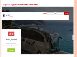 Asp.Net Uygulamasının Oluşturulması
 